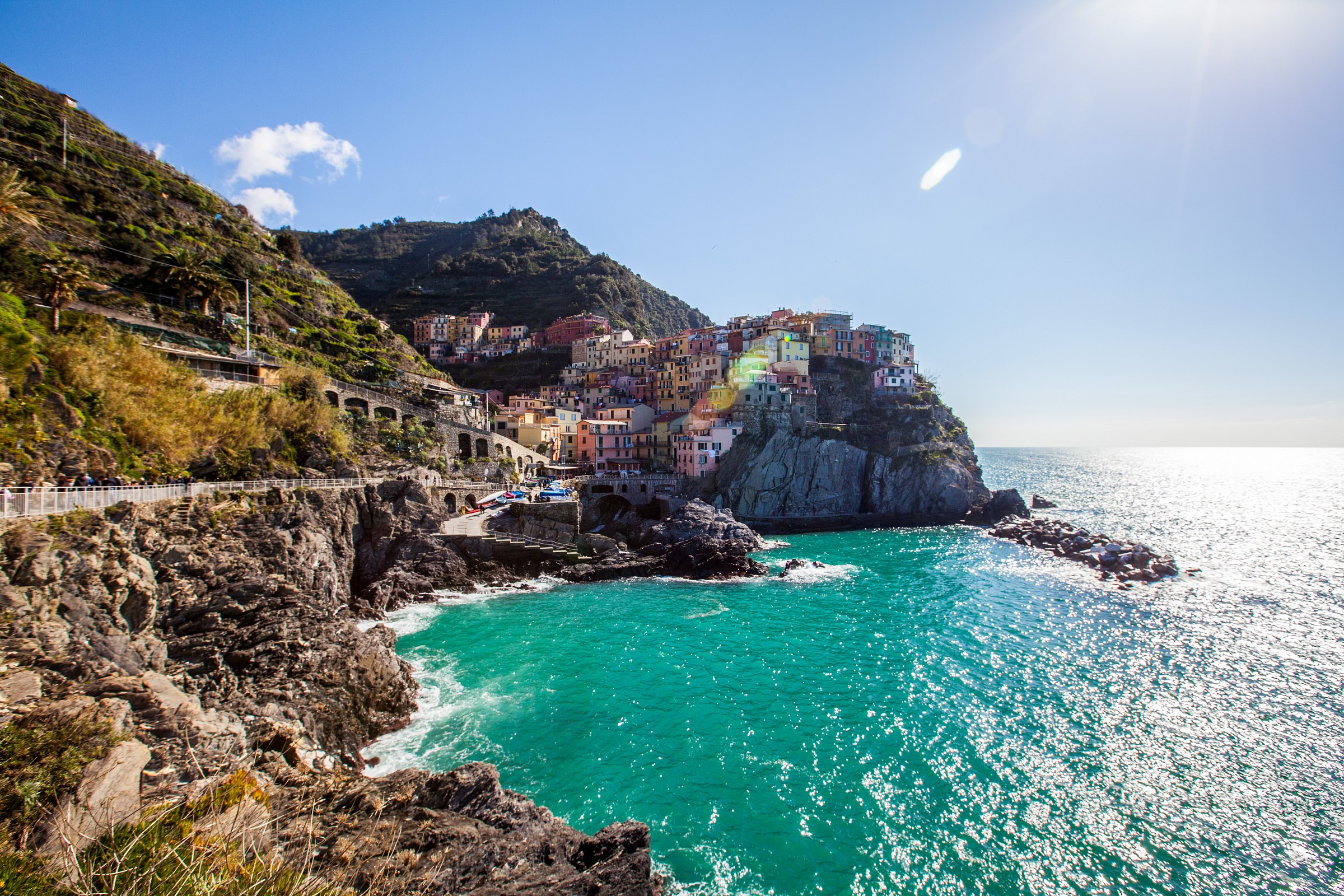 manarola con flare
