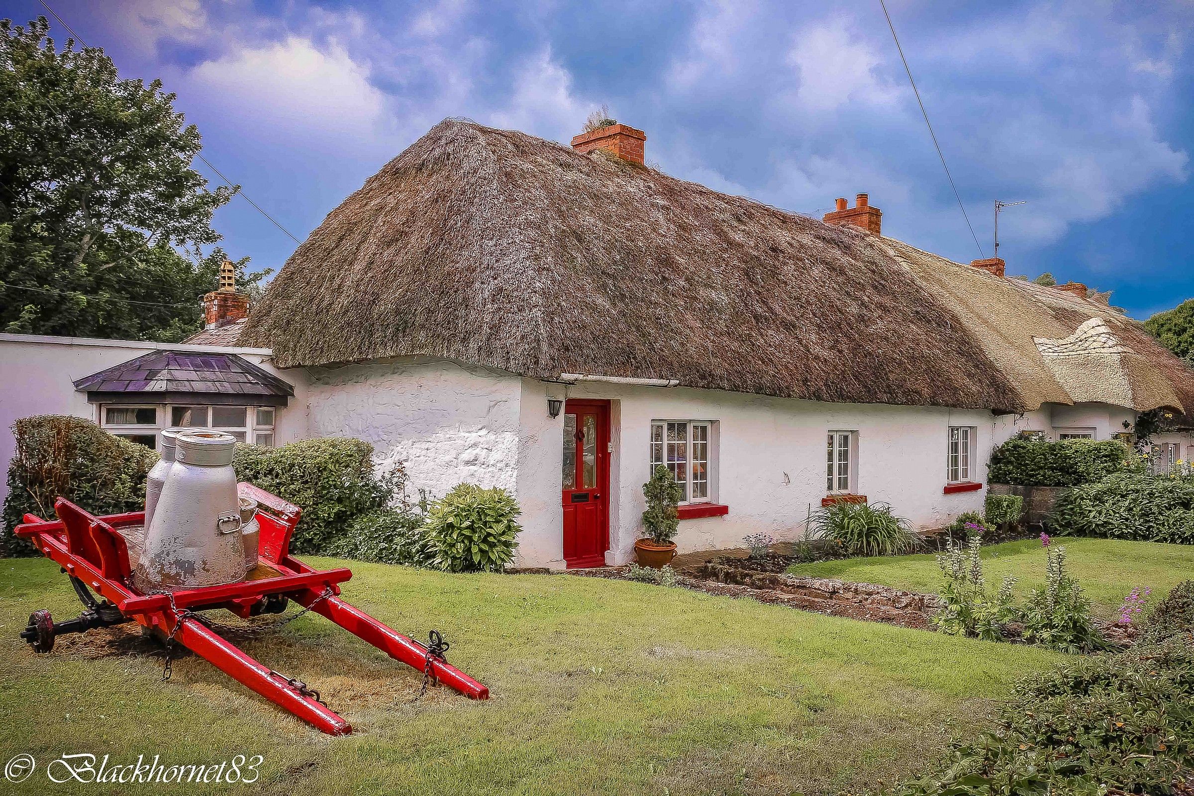 Cottage in technicolor