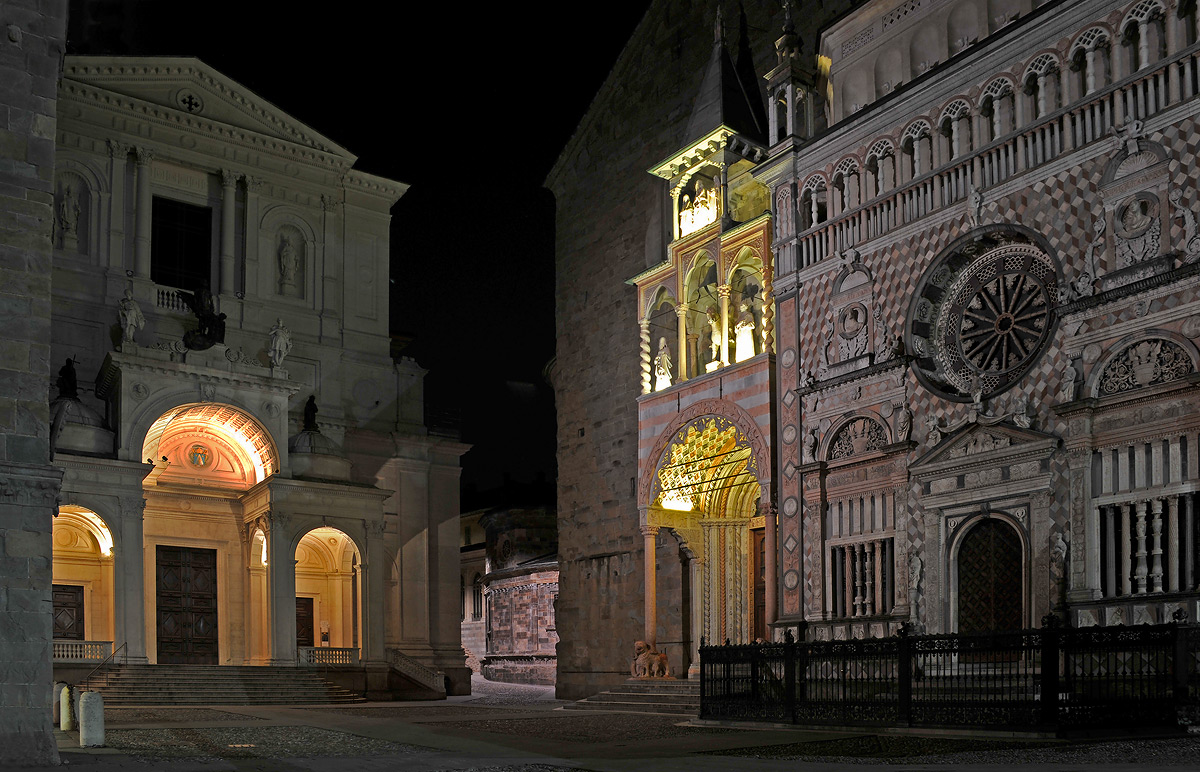 Colleoni Chapel and the Cathedral of Begamo