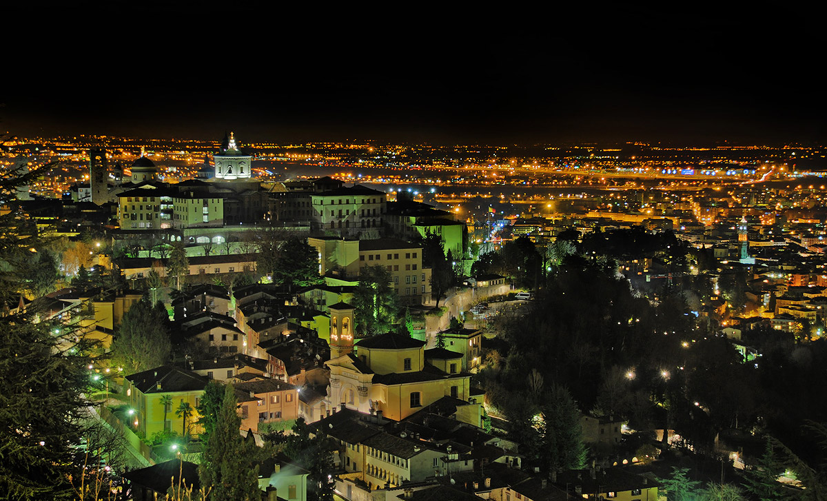 Bergamo Alta from San Vigilio hill