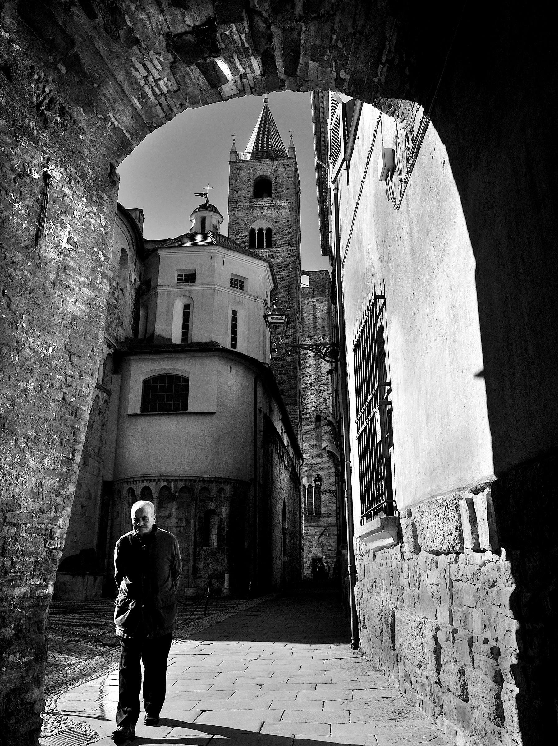 passi in bianco e nero