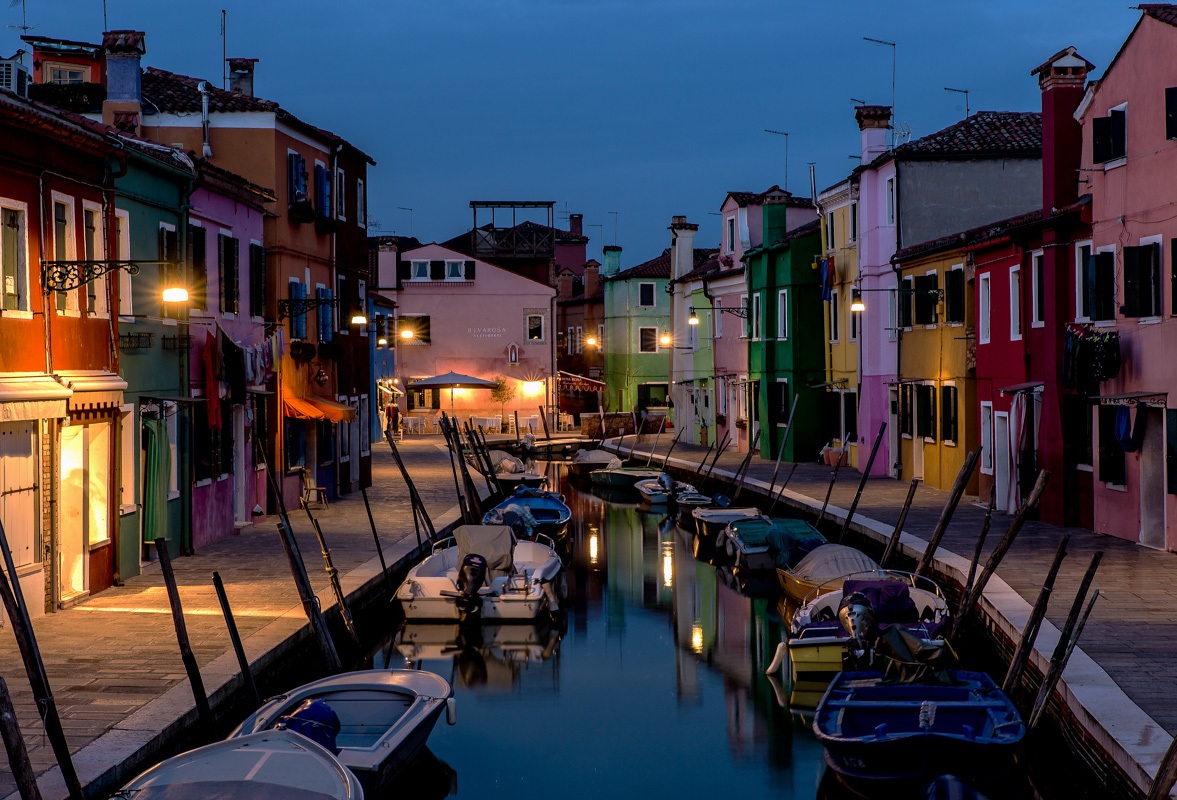 Burano in the evening ...