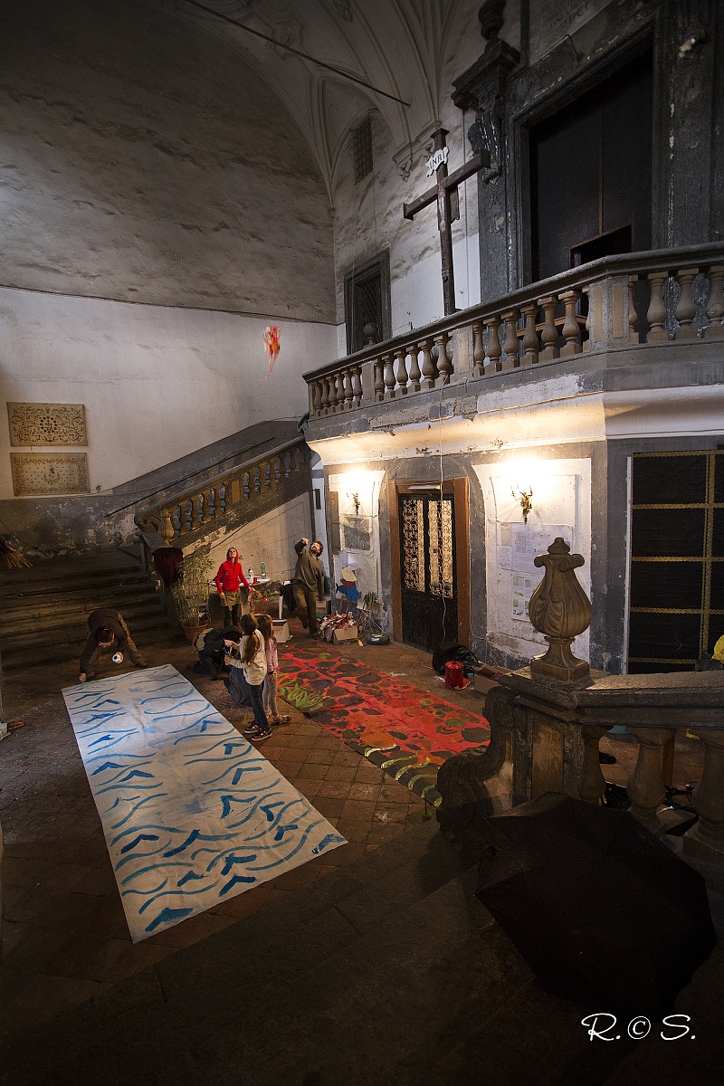 preparativi per il carnevale di Monte Santo