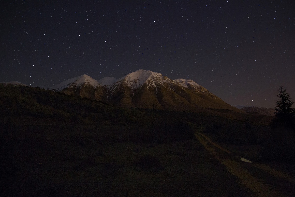 Monte Velino di notte