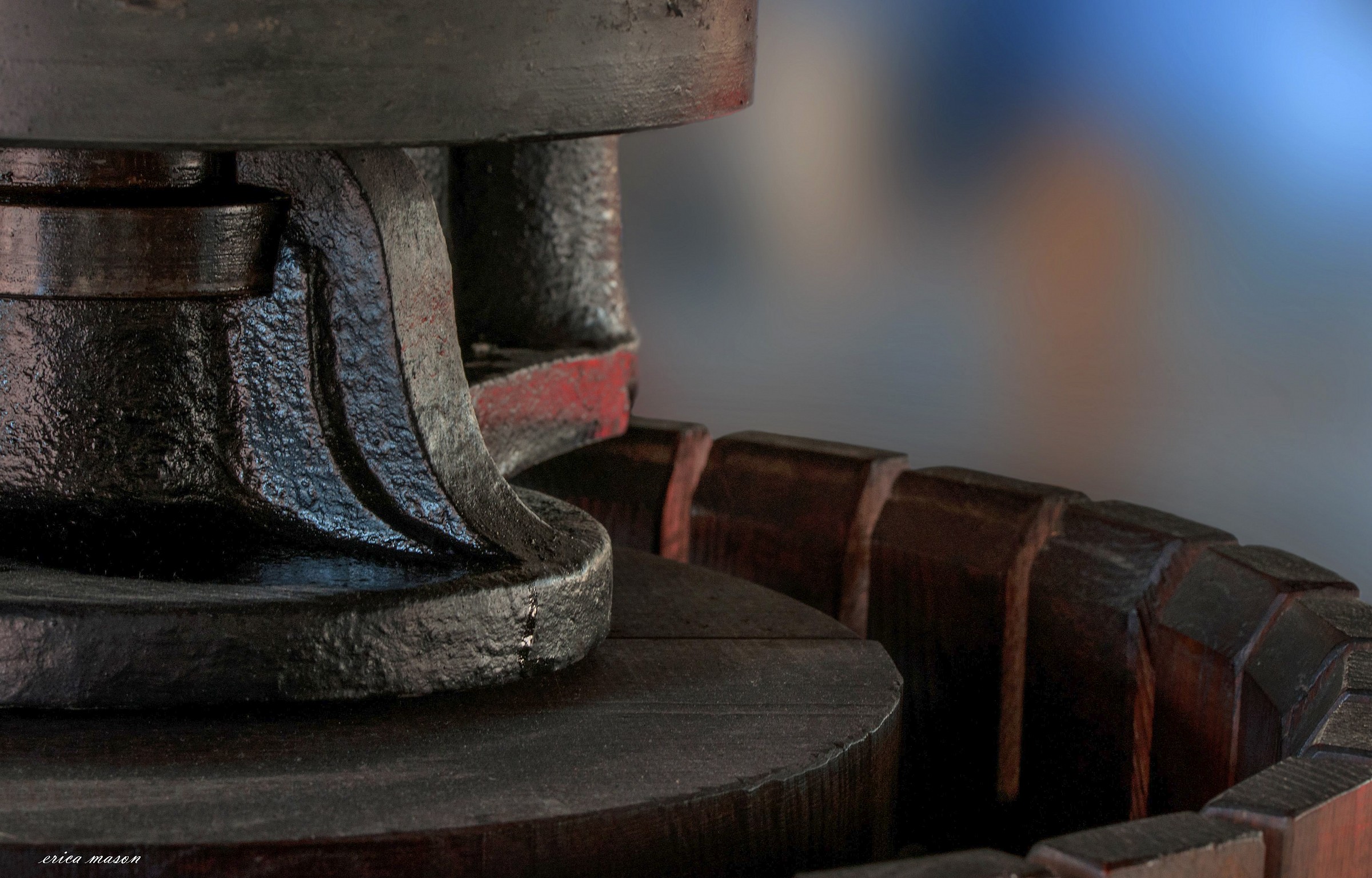 Detail of press for gallettame