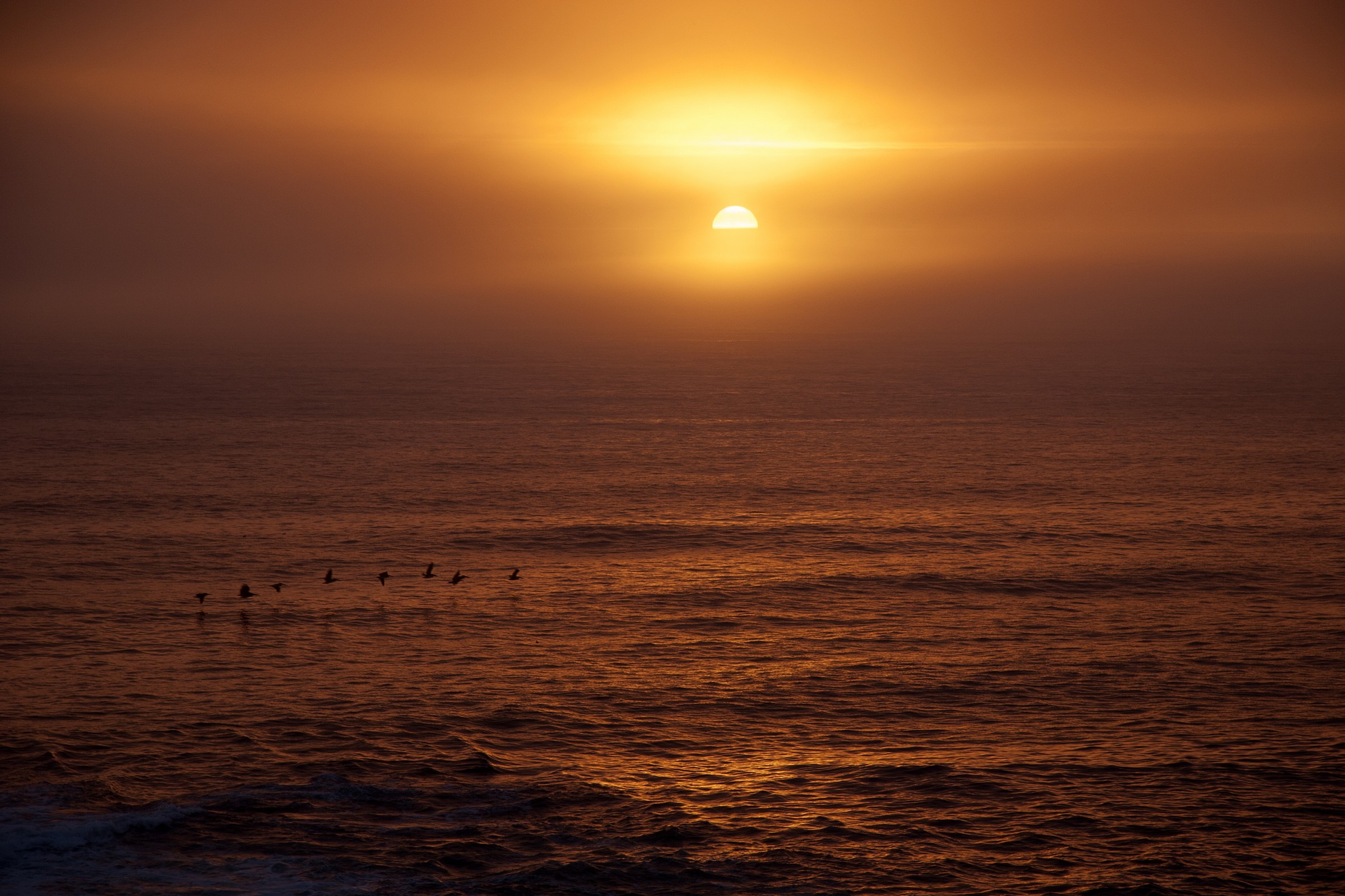 Sunset in the fog 2 - Yachats, Oregon Coast