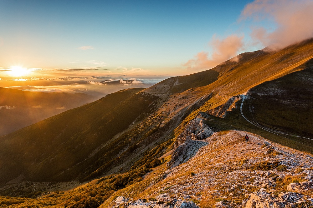walking on the ridges