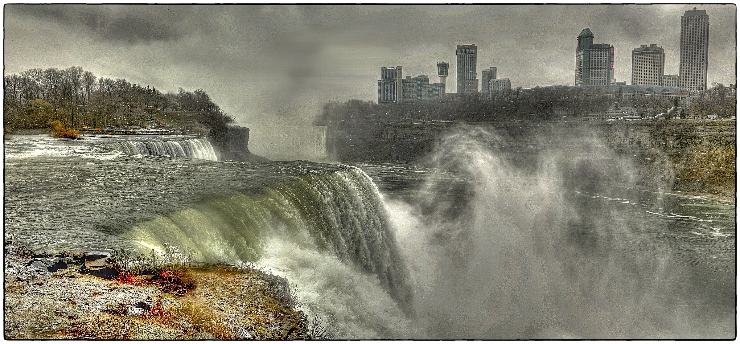 Niagara Winter Falls HDR