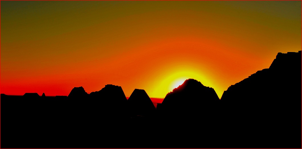 Pyramids of Meroe Sudan ....