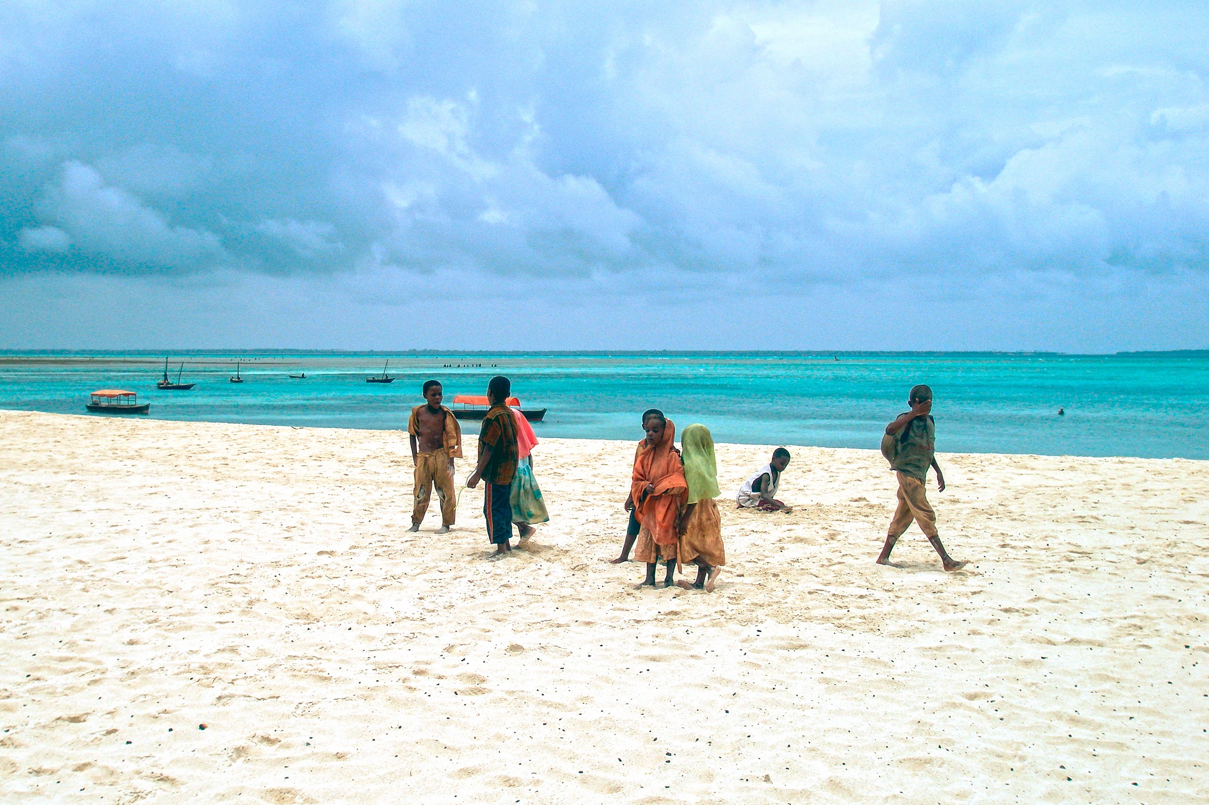 Children on the beach