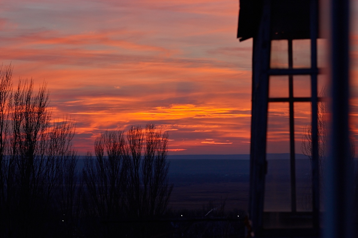 View from the balcony of the sunset
