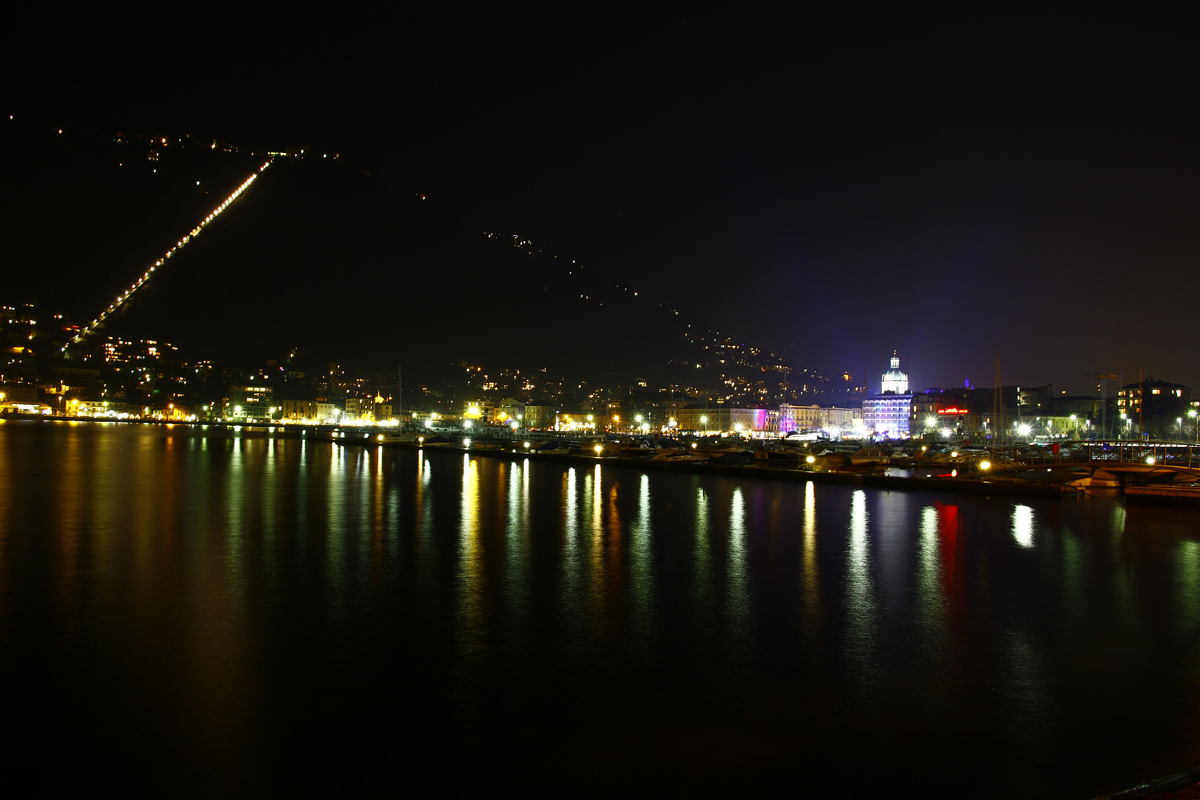 notturno sul lago  como