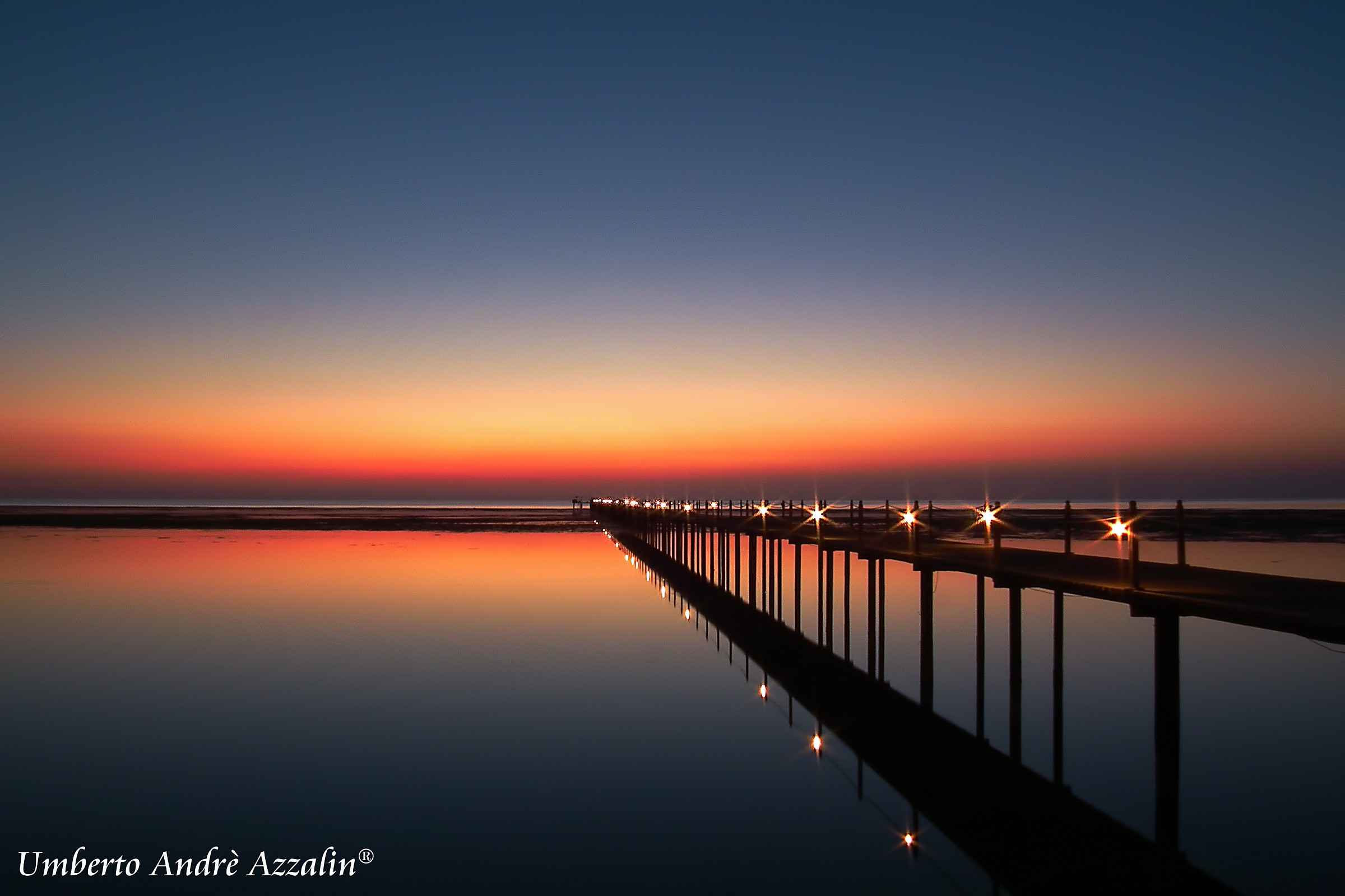 sunrise over the pier