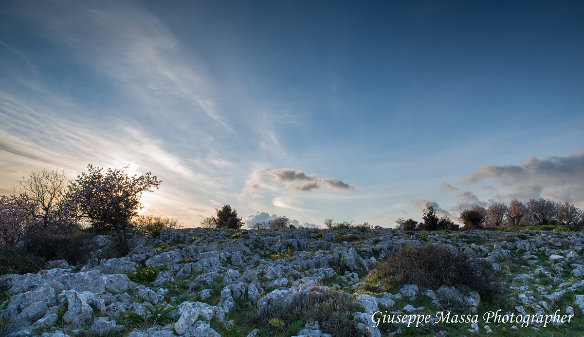 Tramonto sui monti del gargano
