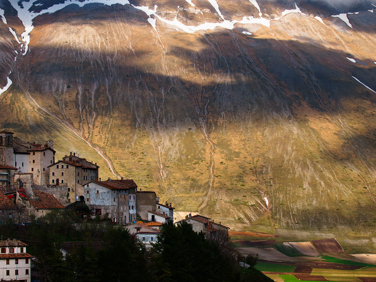 Il paese di Castelluccio.