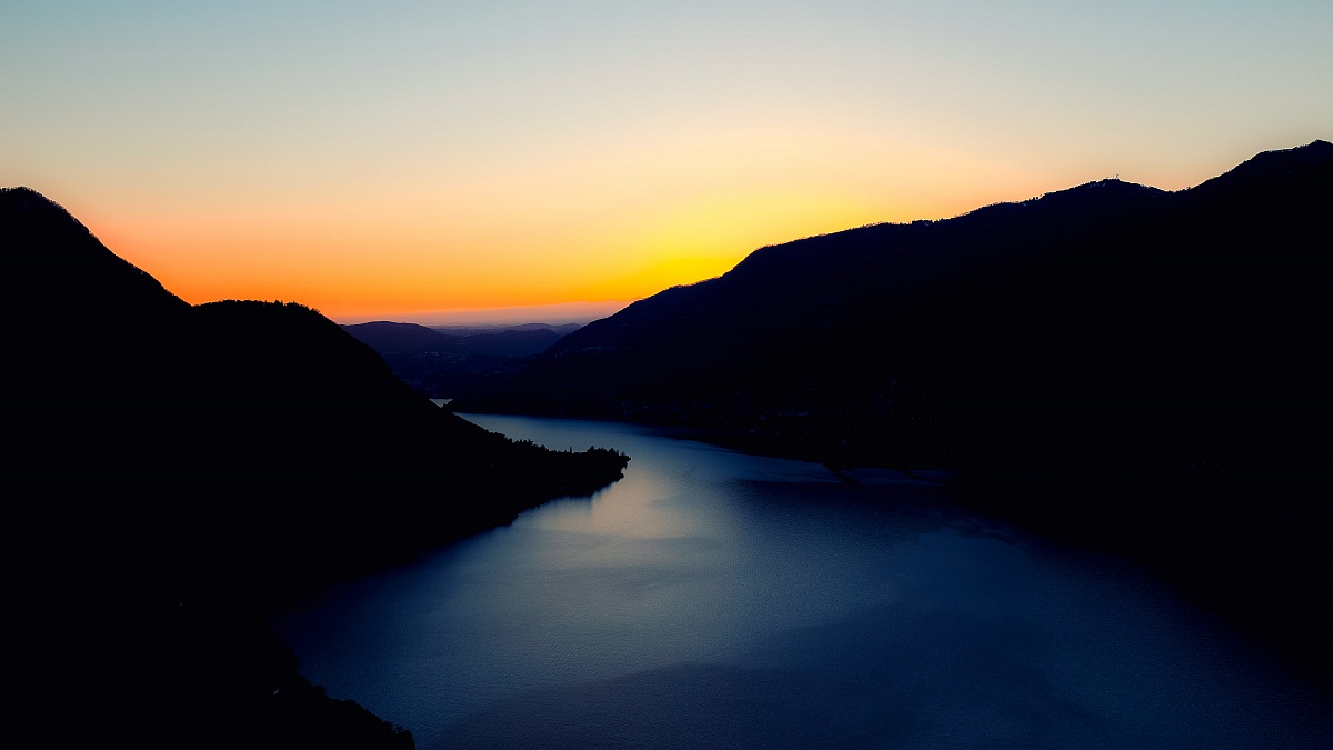 Tramonto dalla chiesetta del Soldo (Faggeto Lario)