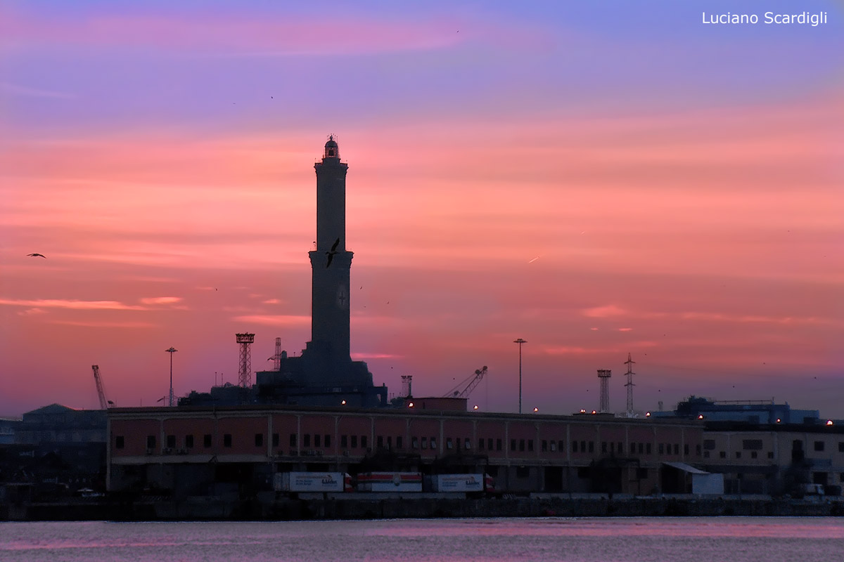 La Lanterna and sunset, 5776