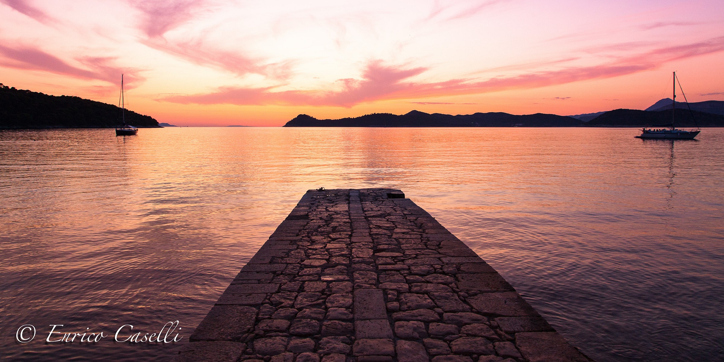 Sunset from the old pier
