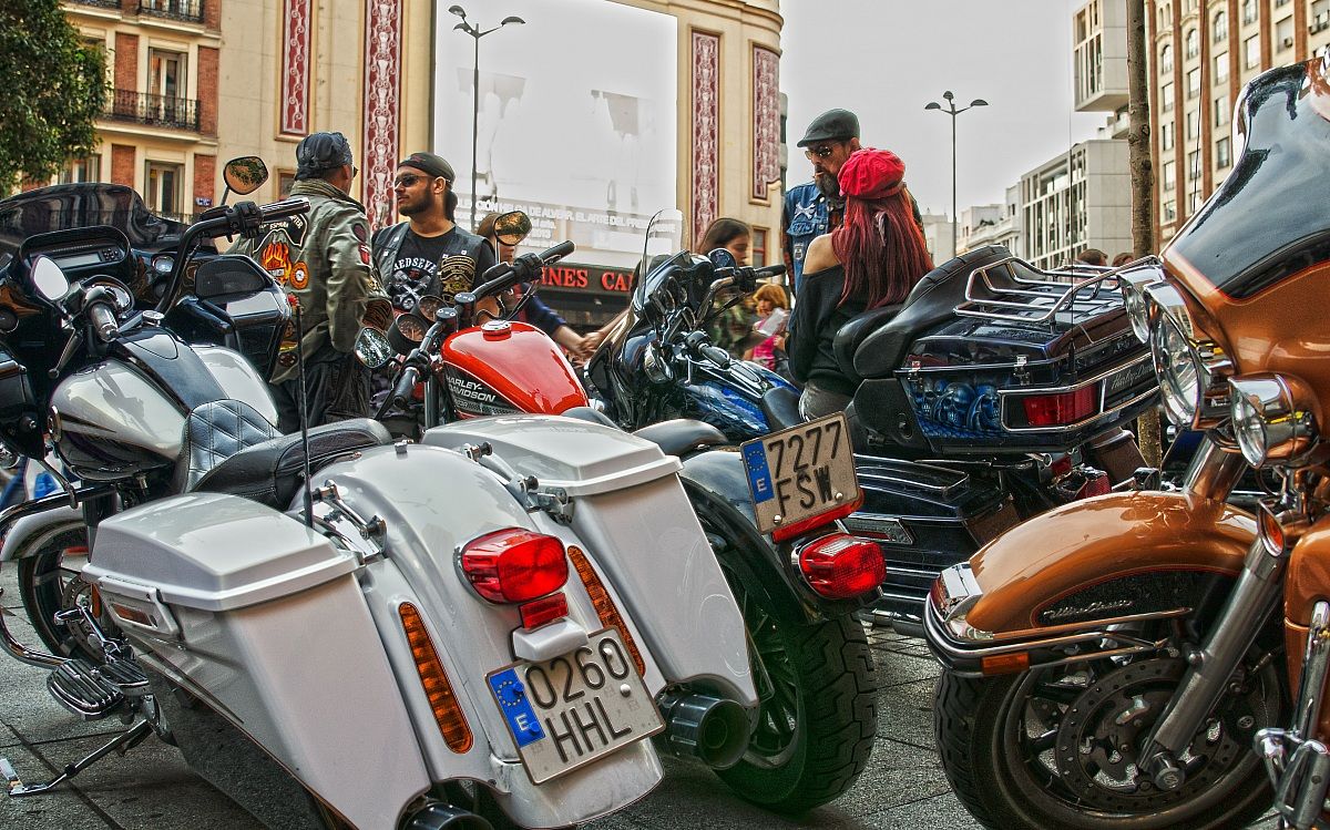 Bikers in Madrid