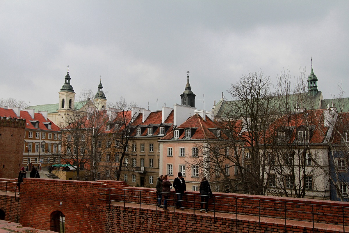 Warsaw from the walls of the Barbican