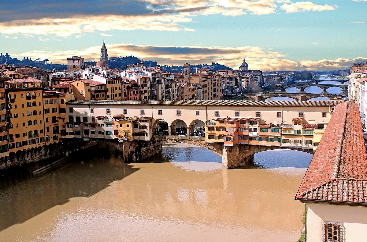 il ponte vecchio visto dagli Uffizi