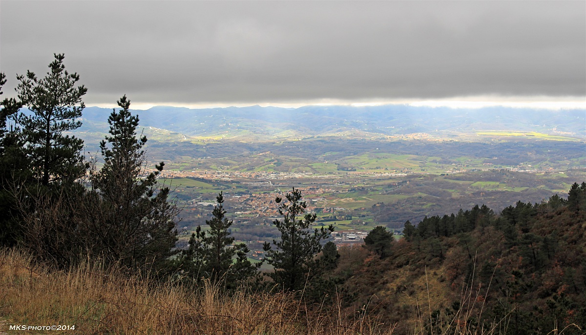 Valdarno view from Pratomagno