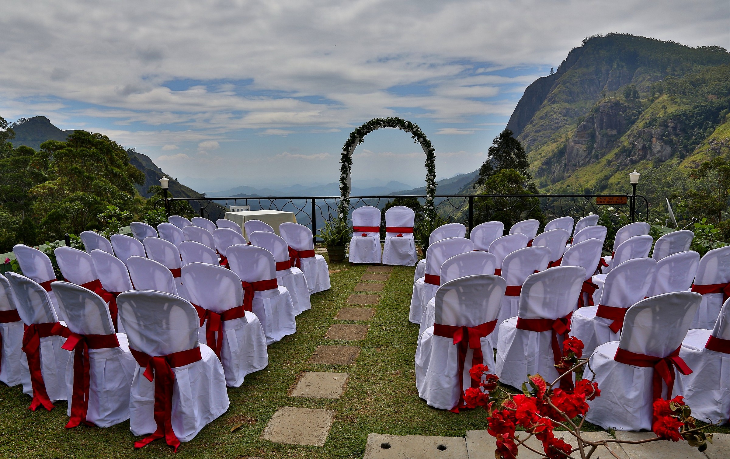 Waiting for the bride and groom