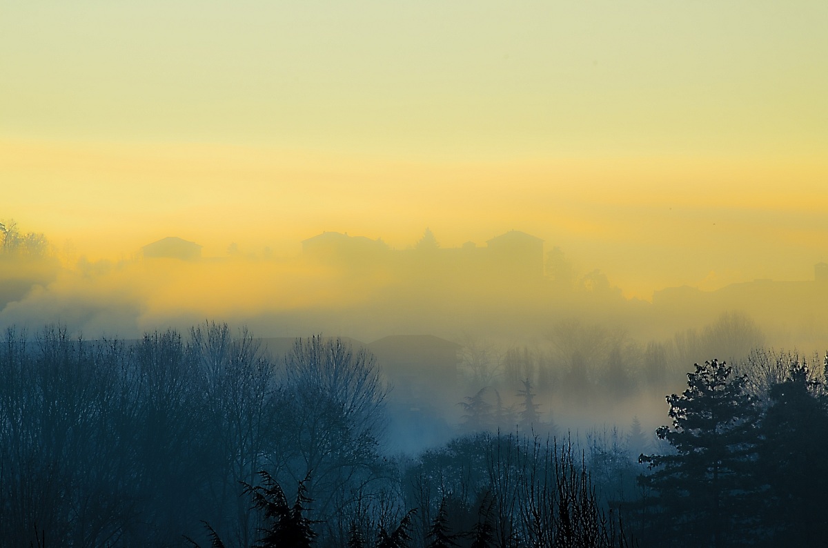 Castle of Moncalieri - Sunrise and Fog