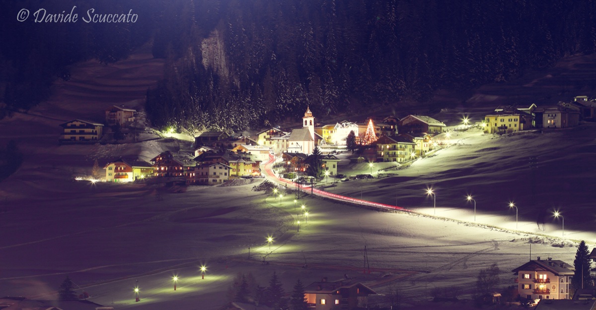 Location Chance of Moena at the going down of the light