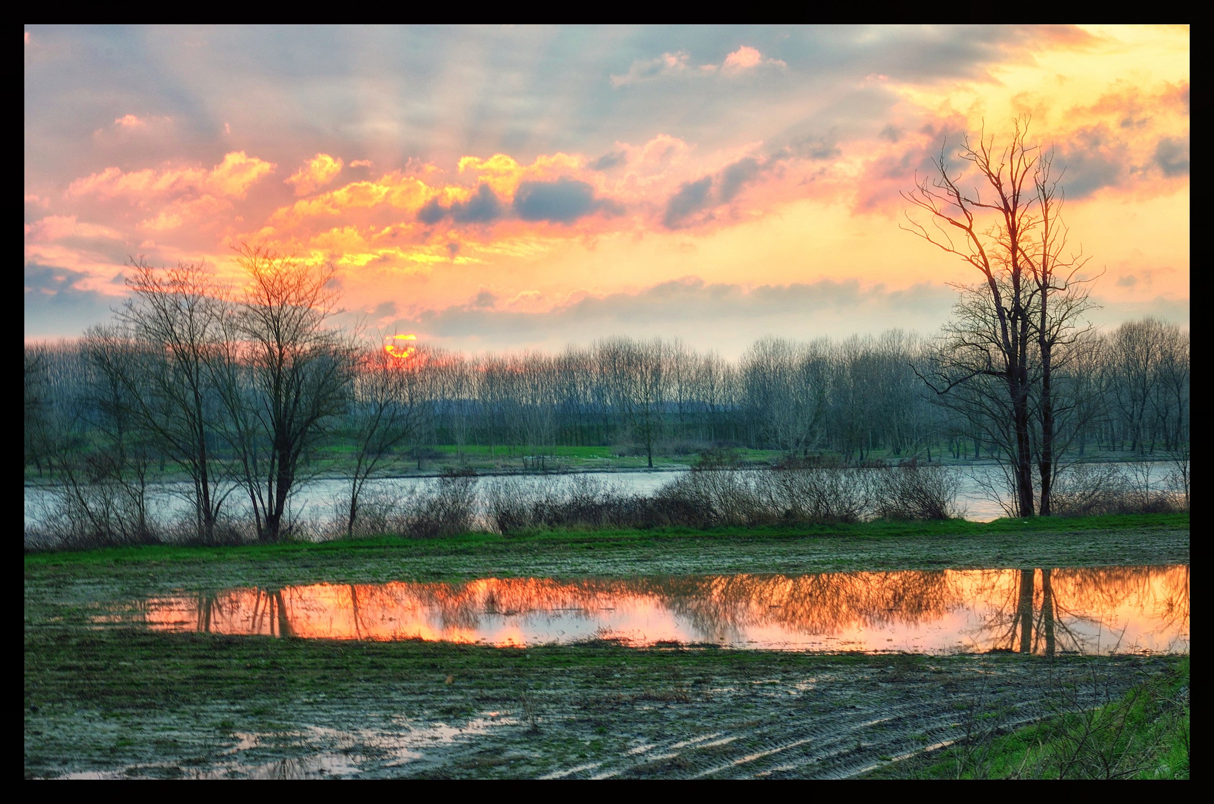 Triumph of colors on the water