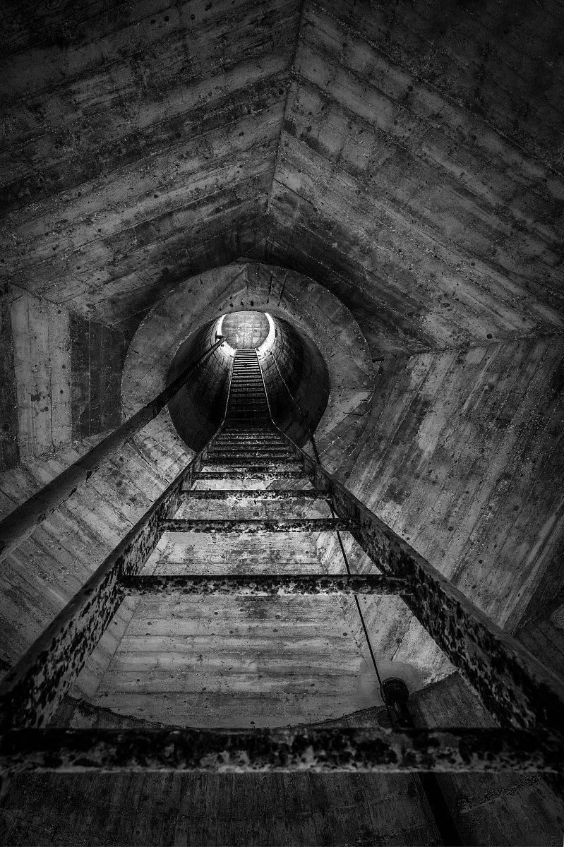 inside the water tower