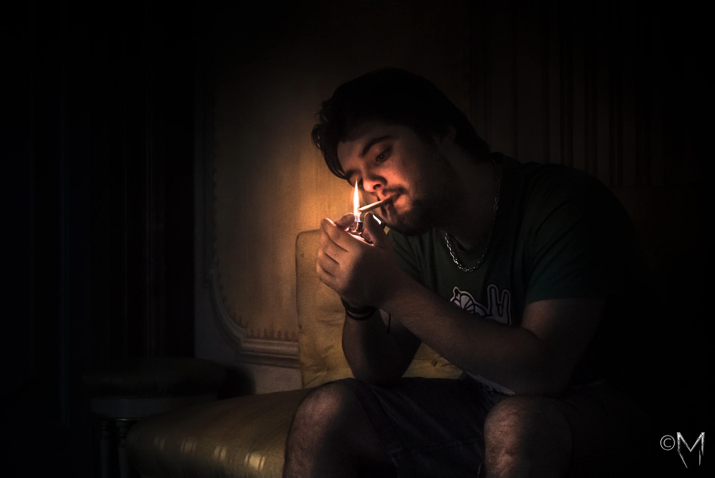 Smoke in the dark ..