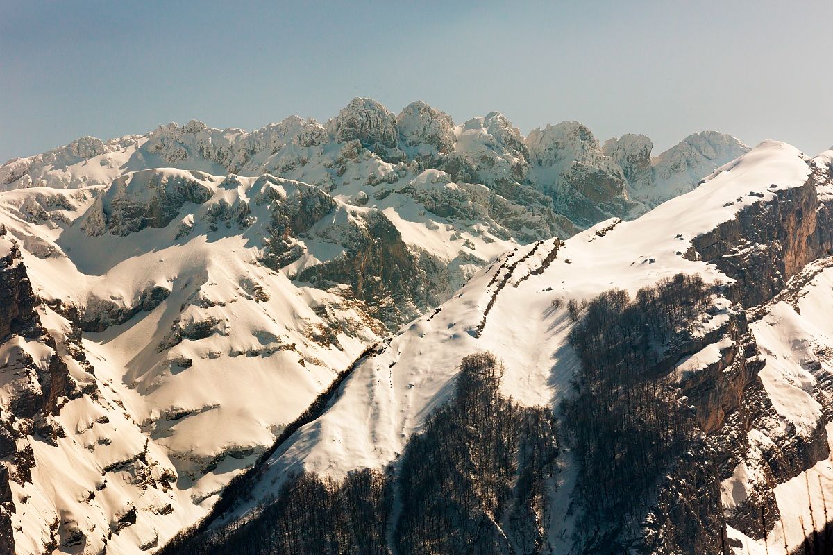 The north side of Mount Shirt