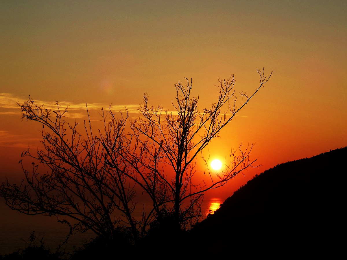 un tramonto di passaggio..
