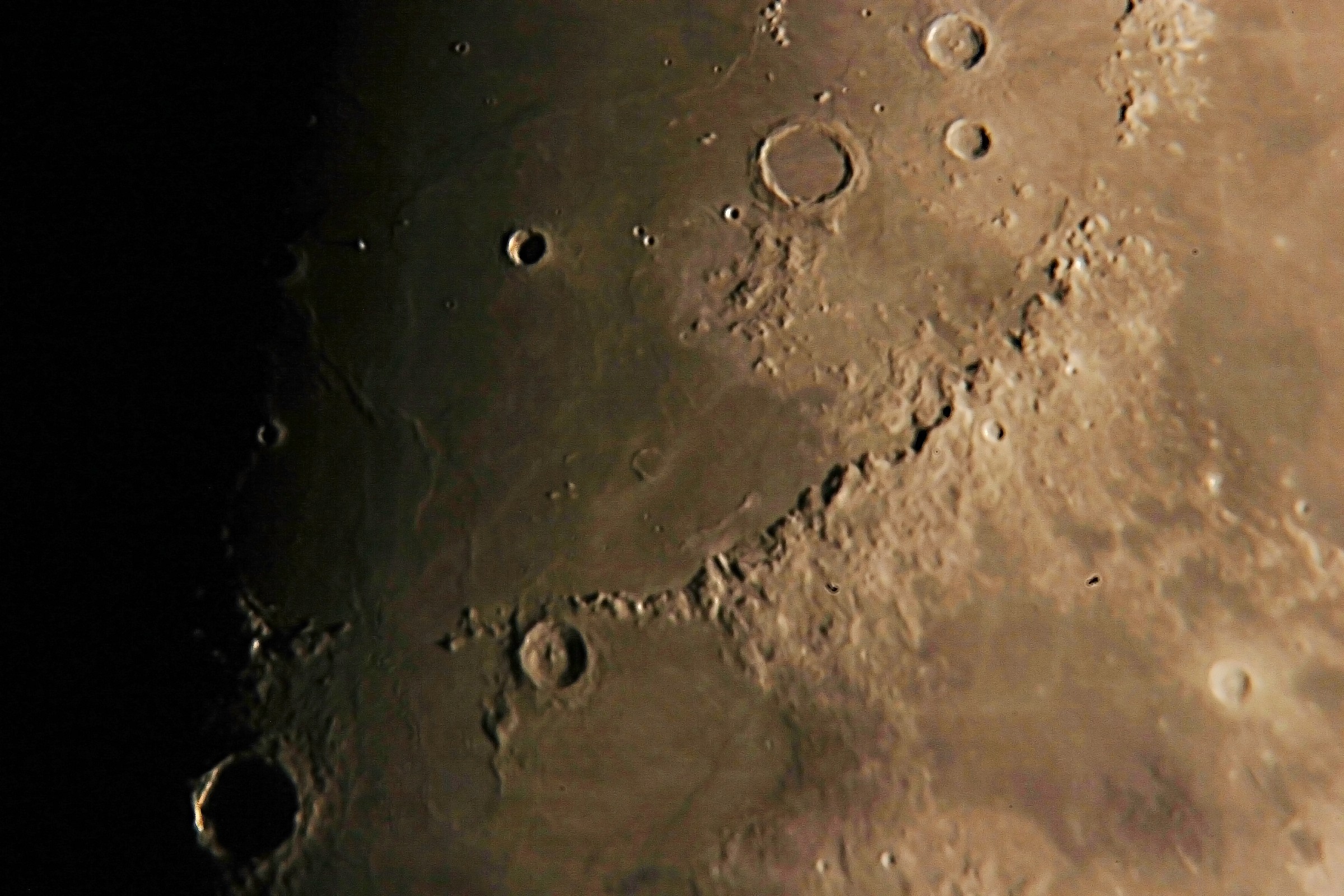 Crater and Mountains