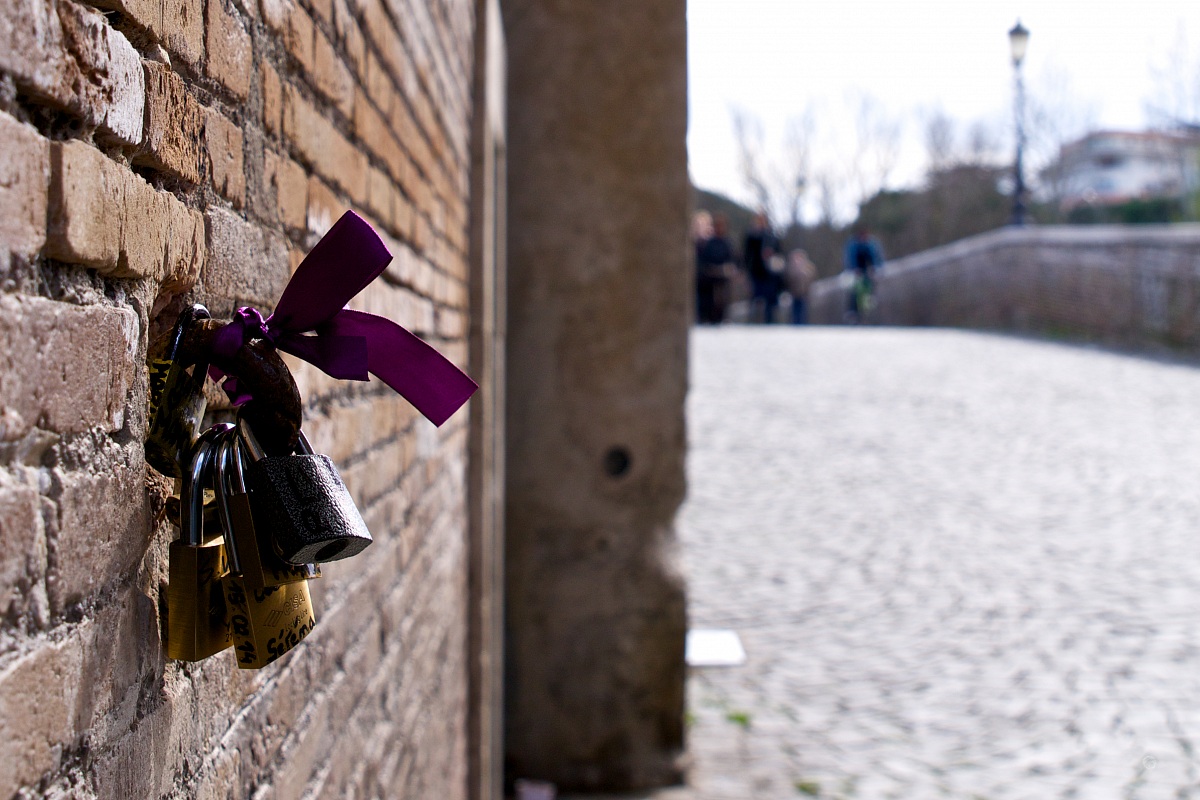 Padlocks on the wall