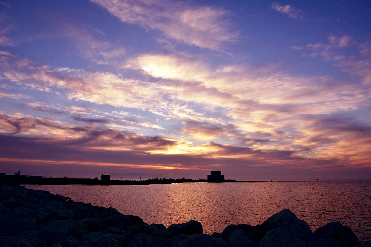 Trapani: Villa noses at sunset