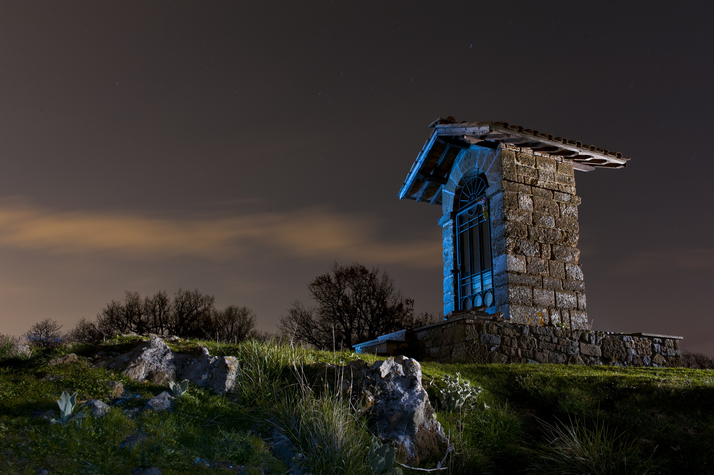 Tusculum night, light painting