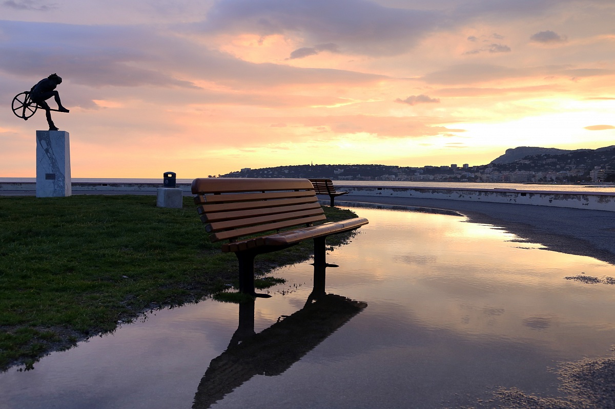 Loneliness at the sunset