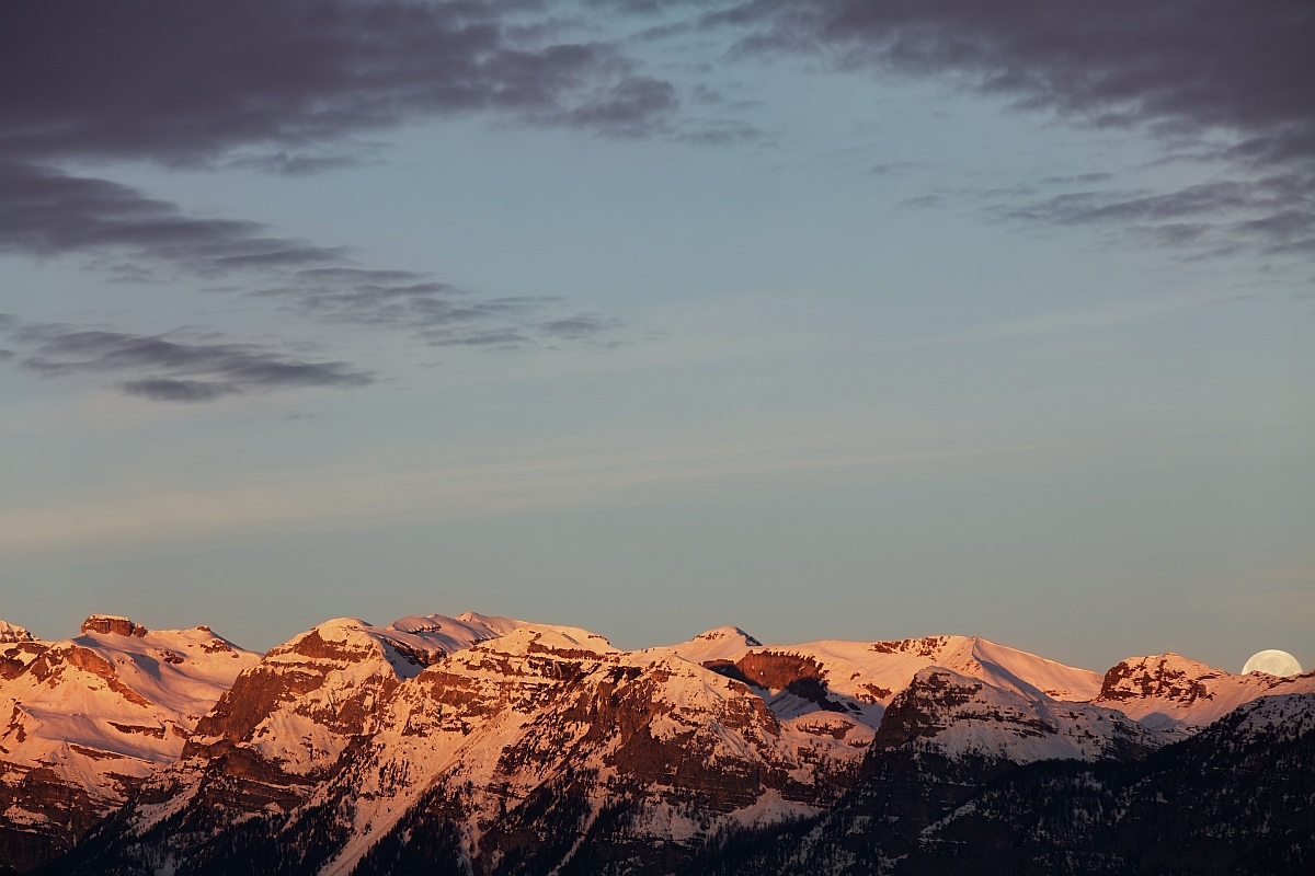 Here comes the sun, the moon goes