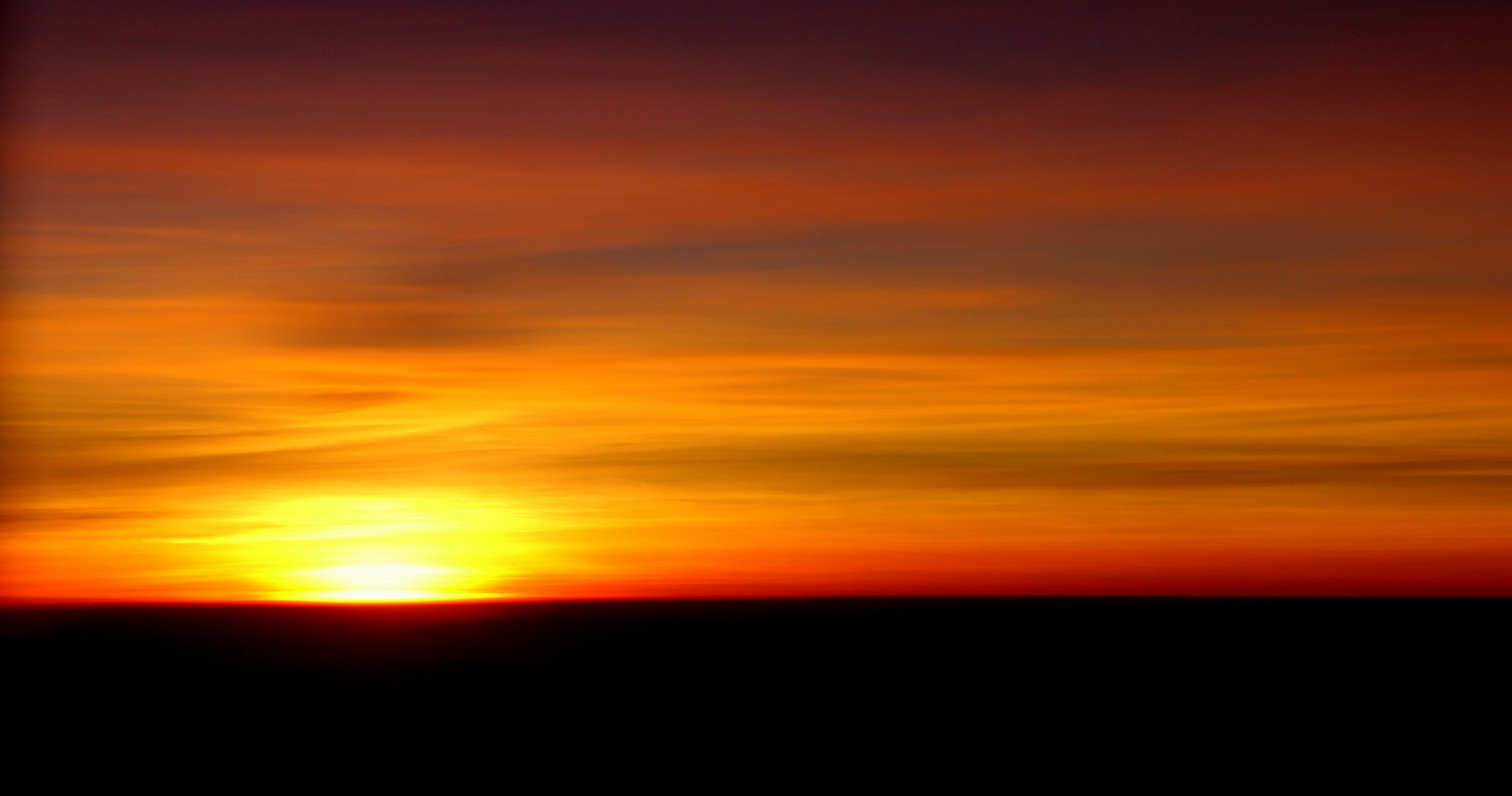 The sunrise at 10,000 feet