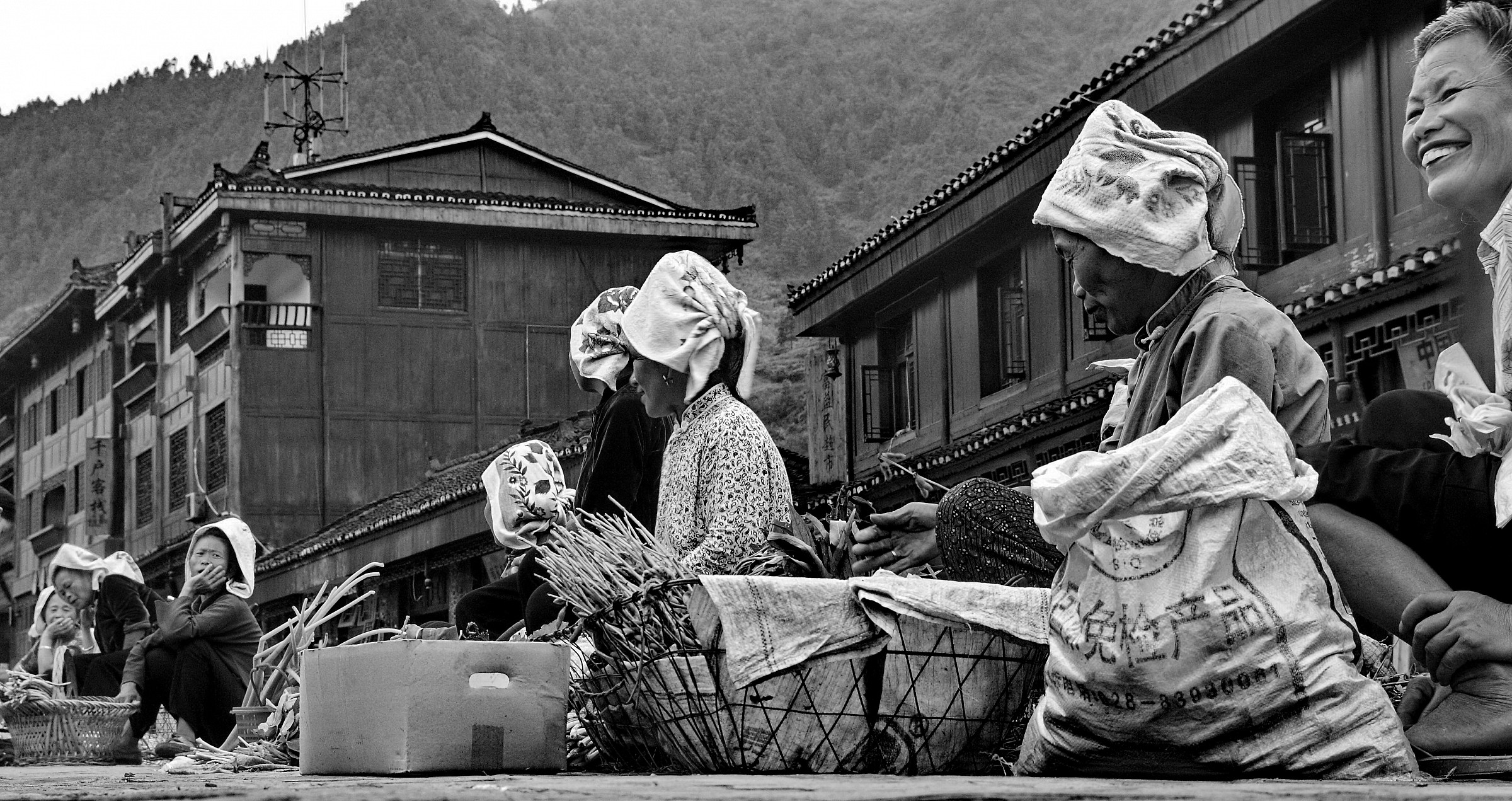 street market - near Sanjang
