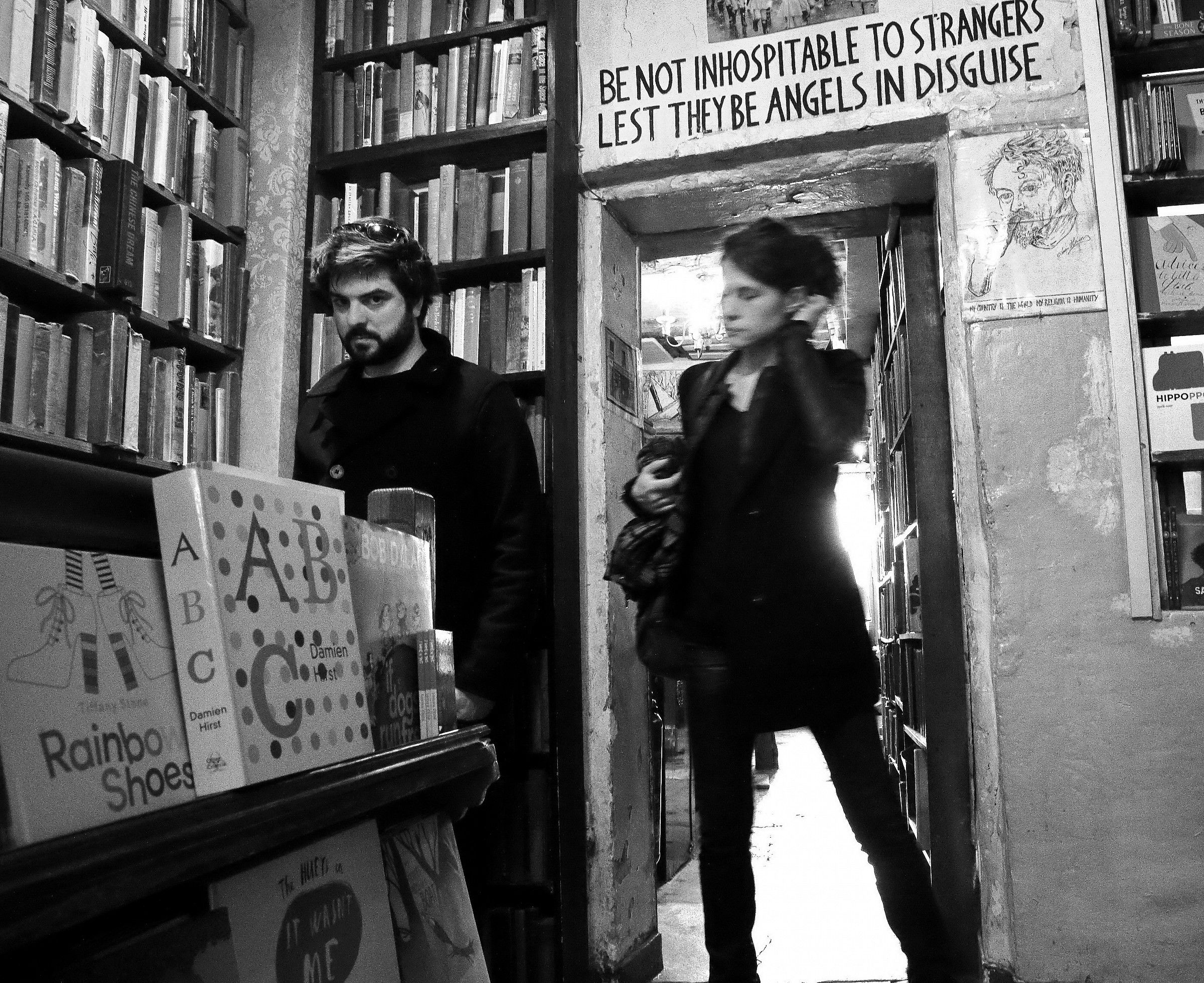 in the old American library in Paris