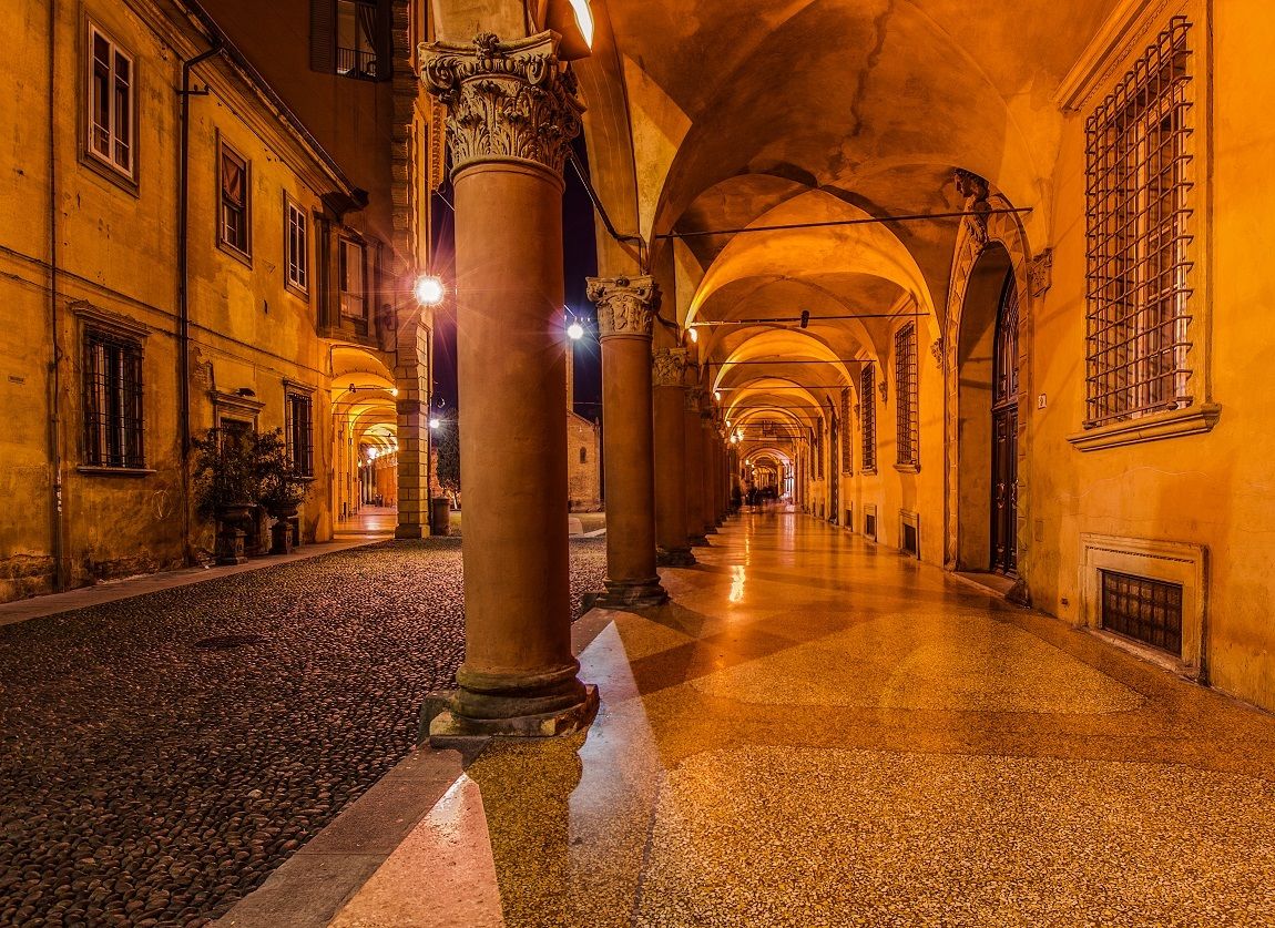 Via Santo Stefano - Bologna in front of the Basilica St. Ste