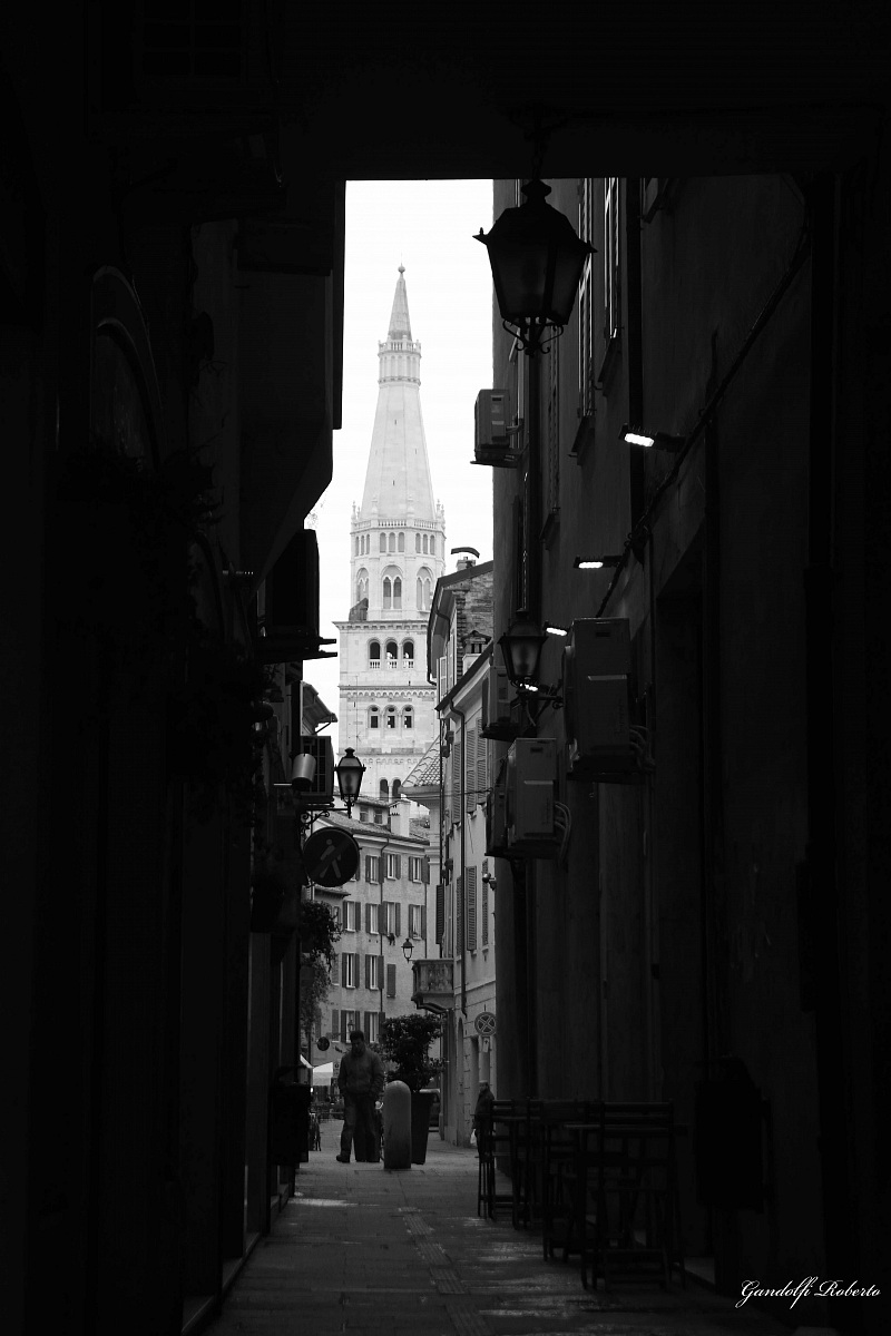 In the middle of the lane