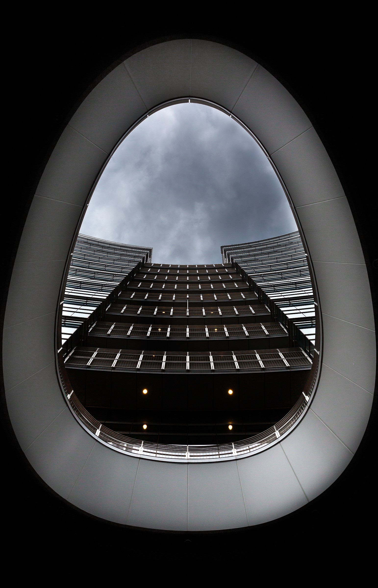 And I look at the world from a porthole