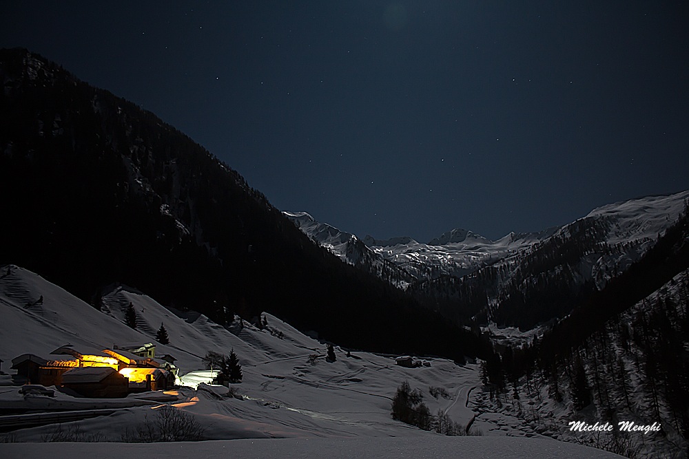Val Tartano under the moon