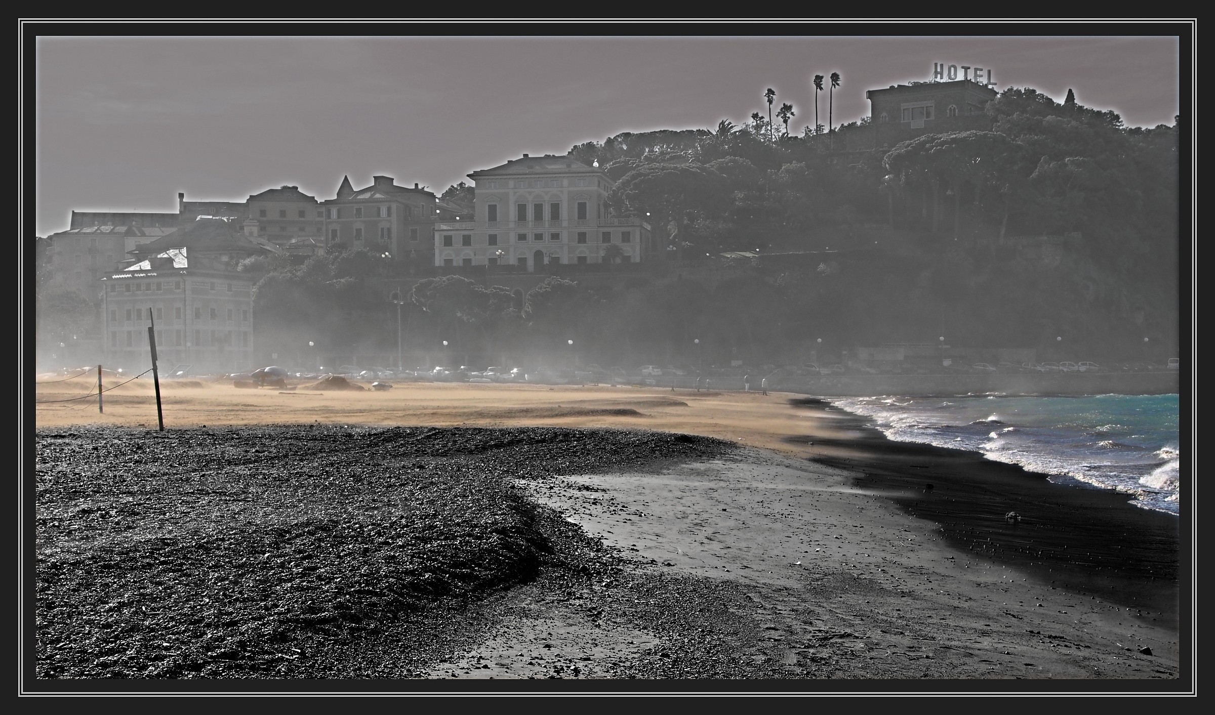 Sestri Levante, Baia delle Favole. Eolo e Nettuno.