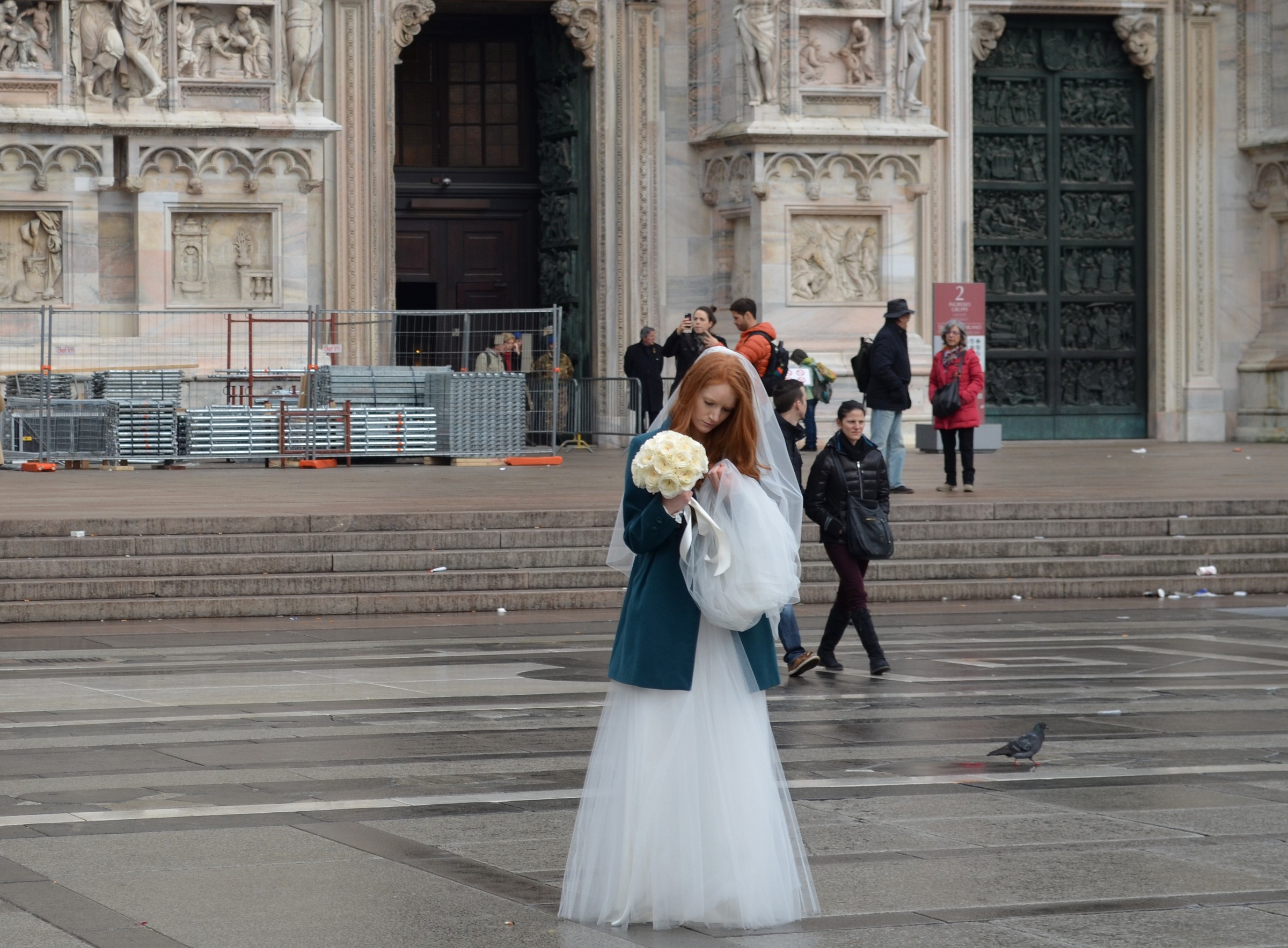 Bride in Cathedral Square