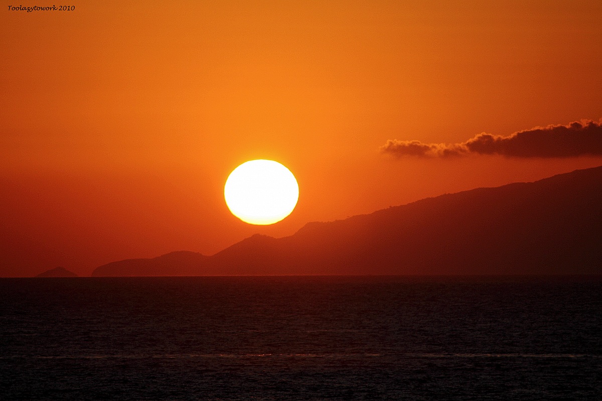 Tramonto in costiera...